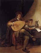 Self-Portrait as a lutenist Jan Steen